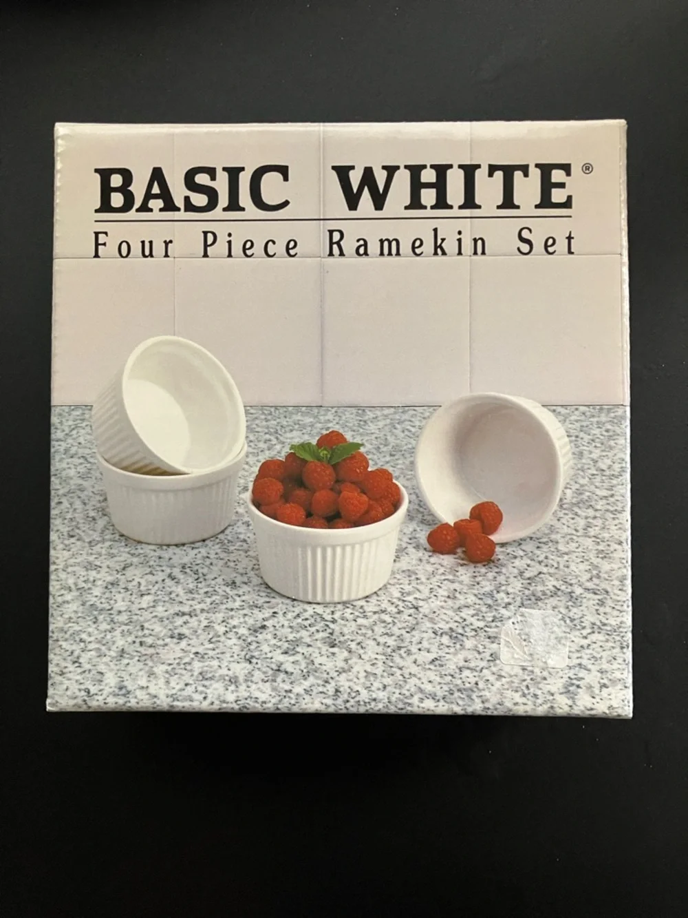 NEW Four Piece Ramekin Set White